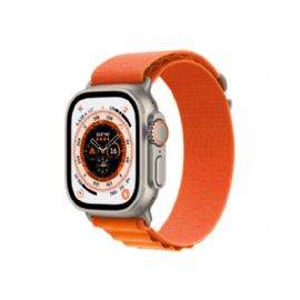 Apple Watch Ultra GPS + Cellular, 49mm Cassa in titanio con Arancione Alpine Loop - Large - MQFM3TY/A