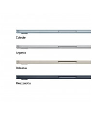 MacBook Air 13"Apple M5 chip con 10-core CPU e 8-core GPU, 16GB, 512GB SSD - Celeste