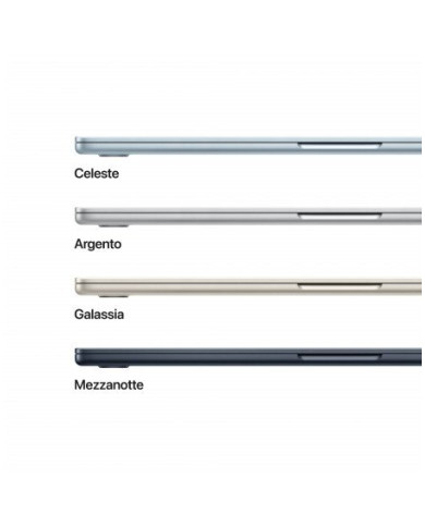 MacBook Air 15"Apple M5 chip con 10-core CPU e 10-core GPU, 16GB, 512GB SSD - Argento