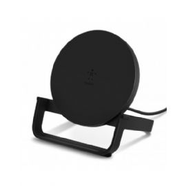 SUPPORTO DI RICARICA WIRELESS 10W CON ALIMENTATORE - NERO - WIB001VFBK