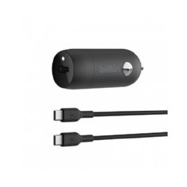 CARICABATTERIE DA AUTO 30W CON PORTA USB PPS CON CAVO DA USB-C A USB-C - CCA004BT1MBK-B6
