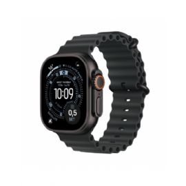 Apple Watch Ultra 3 GPS + Cellular 49mm, Cassa in Titanio color Nero con cinturino Nero Ocean Band - MF0J4QL/A