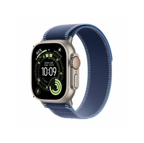 Apple Watch Ultra 3 GPS + Cellular 49mm, Cassa in Titanio Naturale con cinturino Blu acceso Trail Loop - S/M - MEWR4QL/A