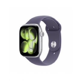Apple Watch Series 11 GPS 46mm, Cassa in Alluminio color Argento con cinturino Viola Nebbia Sport Band - M/L - MEVA4QL/A