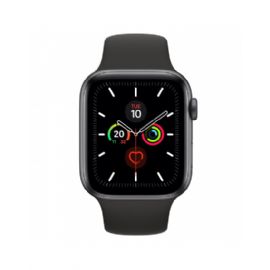 Apple Watch Series 5 GPS, 44mm Space Grey Aluminium Case with Black Sport Band - S/M & M/L - MWVF2TY/A