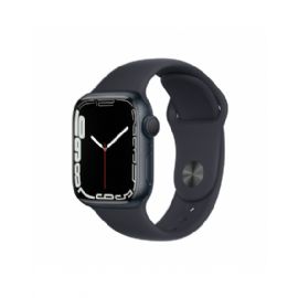 Apple Watch Series 7 GPS, 41mm Midnight Aluminium Case with Midnight Sport Band - Regular - MKMX3TY/A