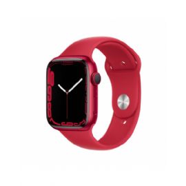 Apple Watch Series 7 GPS, 45mm (PRODUCT)RED Aluminium Case with (PRODUCT)RED Sport Band - Regular - MKN93TY/A