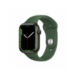 Apple Watch Series 7 GPS, 45mm Green Aluminium Case with Clover Sport Band - Regular - MKN73TY/A
