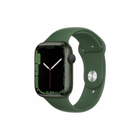 Apple Watch Series 7 GPS, 45mm Green Aluminium Case with Clover Sport Band - Regular - MKN73TY/A
