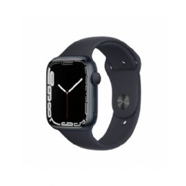 Apple Watch Series 7 GPS, 45mm Midnight Aluminium Case with Midnight Sport Band - Regular - MKN53TY/A