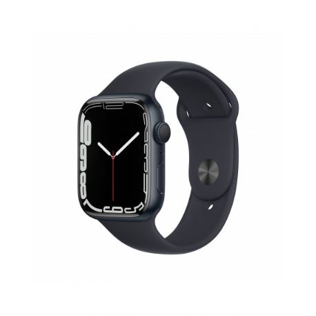 Apple Watch Series 7 GPS, 45mm Midnight Aluminium Case with Midnight Sport Band - Regular - MKN53TY/A