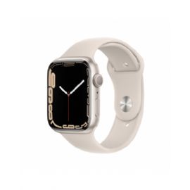 Apple Watch Series 7 GPS, 45mm Starlight Aluminium Case with Starlight Sport Band - Regular - MKN63TY/A