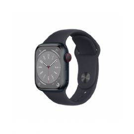 Apple Watch Series 8 GPS + Cellular 41mm Mezzanotte Cassa in alluminio con Mezzanotte Sport Band - MNHV3TY/A