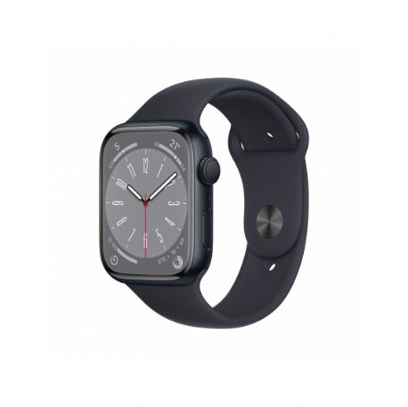 Apple Watch Series 8 GPS 45mm Mezzanotte Cassa in alluminio con Mezzanotte Sport Band - MNP13TY/A