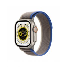 Apple Watch Ultra GPS + Cellular, 49mm Cassa in titanio con Blu/Gray Trail Loop - S/M - MNHL3TY/A