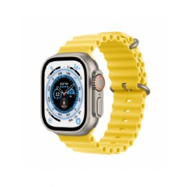 Apple Watch Ultra GPS + Cellular, 49mm Cassa in titanio con Giallo Ocean Band - MNHG3TY/A