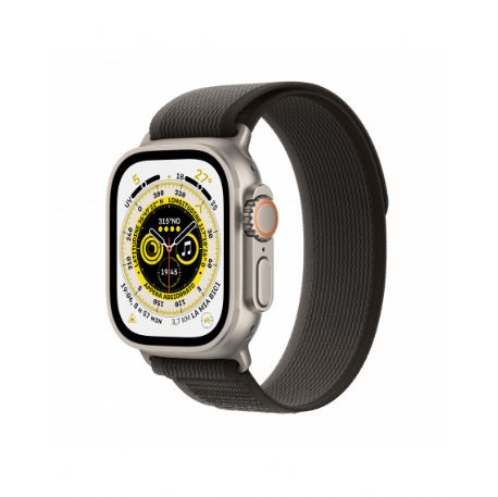 Apple Watch Ultra GPS + Cellular, 49mm Cassa in titanio con Nero/Gray Trail Loop - M/L - MQFX3TY/A