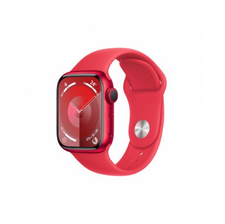 Apple Watch Series 9 GPS 41mm (PRODUCT)RED Aluminium Case with (PRODUCT)RED Sport Band - M/L - MRXH3QL/A