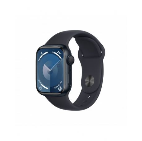 Apple Watch Series 9 GPS 41mm Midnight Aluminium Case with Midnight Sport Band - M/L - MR8X3QL/A