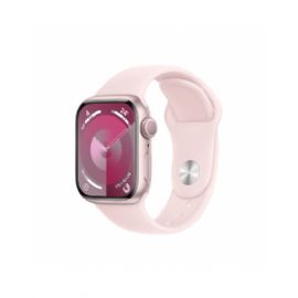 Apple Watch Series 9 GPS 41mm Pink Aluminium Case with Light Pink Sport Band - M/L - MR943QL/A