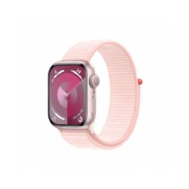 Apple Watch Series 9 GPS 41mm Pink Aluminium Case with Light Pink Sport Loop - MR953QL/A