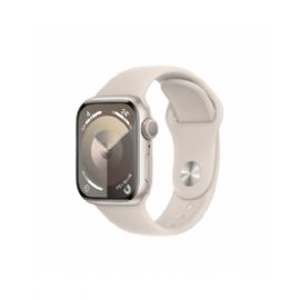 Apple Watch Series 9 GPS 41mm Starlight Aluminium Case with Starlight Sport Band - M/L - MR8U3QL/A