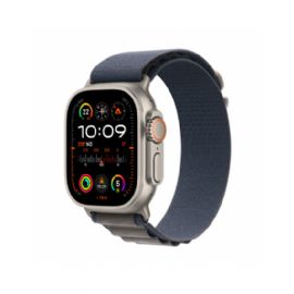 Apple Watch Ultra 2 GPS + Cellular, 49mm Titanium Case with Blue Alpine Loop - Large - MREQ3TY/A