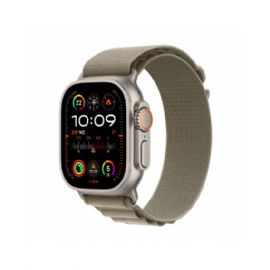 Apple Watch Ultra 2 GPS + Cellular, 49mm Titanium Case with Olive Alpine Loop - Large - MRF03TY/A