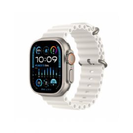2023 - Apple Watch Ultra 2 GPS + Cellular, 49mm Cassa in titanio con Bianco Ocean band - MREJ3TY/A