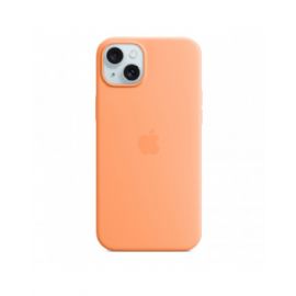 iPhone 15 Plus Silicone Case with MagSafe - Orange Sorbet - MT173ZM/A
