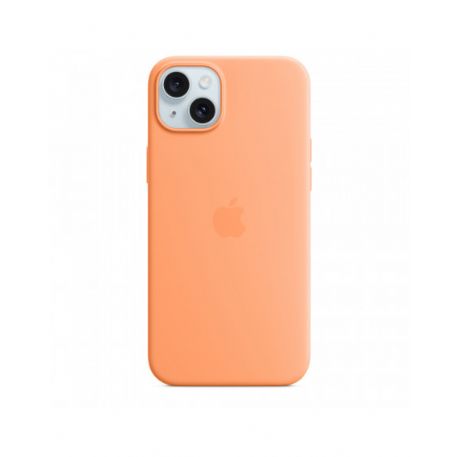 iPhone 15 Plus Silicone Case with MagSafe - Orange Sorbet - MT173ZM/A