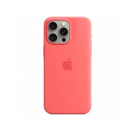 iPhone 15 Pro Max Silicone Case with MagSafe - Guava - MT1V3ZM/A