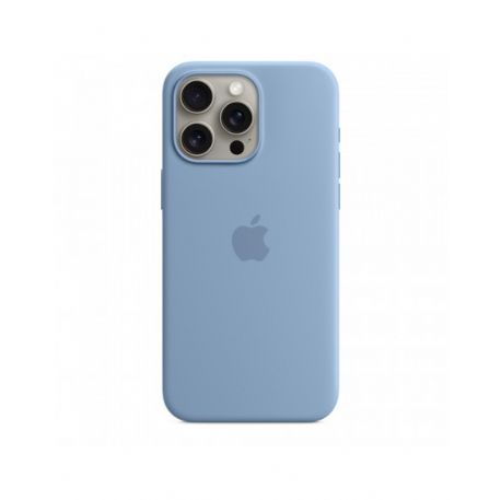 iPhone 15 Pro Max Silicone Case with MagSafe - Winter Blue - MT1Y3ZM/A