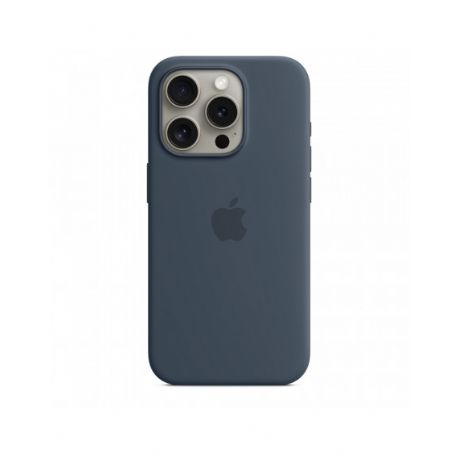 iPhone 15 Pro Silicone Case with MagSafe - Storm Blue - MT1D3ZM/A