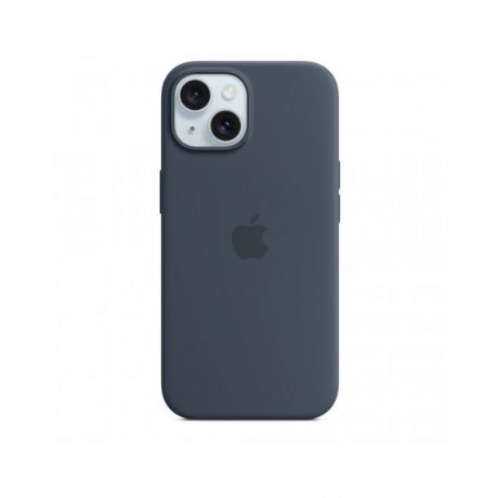 iPhone 15 Silicone Case with MagSafe - Storm Blue - MT0N3ZM/A