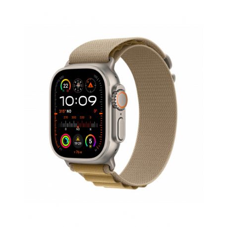 Apple Watch Ultra 2 GPS + Cellular 49mm Cassa Titanio Naturale con Tan Alpine Loop - Small - MX4E3TY/A