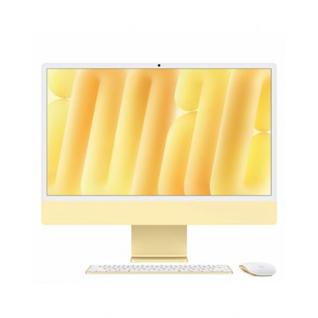 iMac giallo - Vetro standard - RAM 24GB di memoria unificata - HD SSD 1TB - Magic Trackpad - Magic Keyboard con Touch ID e tastierino numerico - Italiano - Z1EK|12322